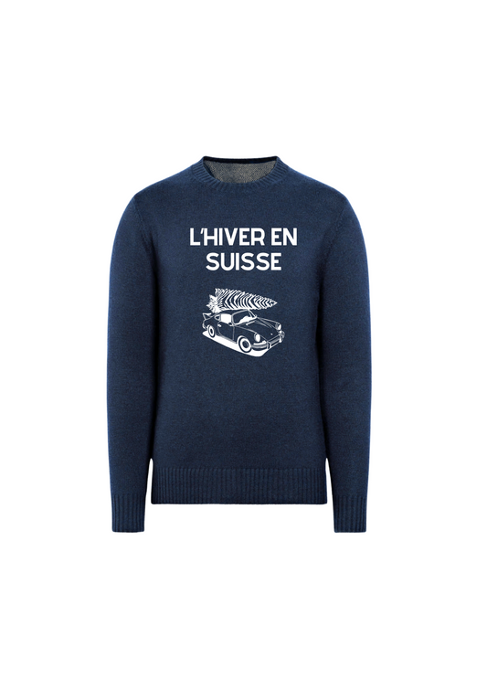 Winter En Suisse | Knitted Winter Crewneck