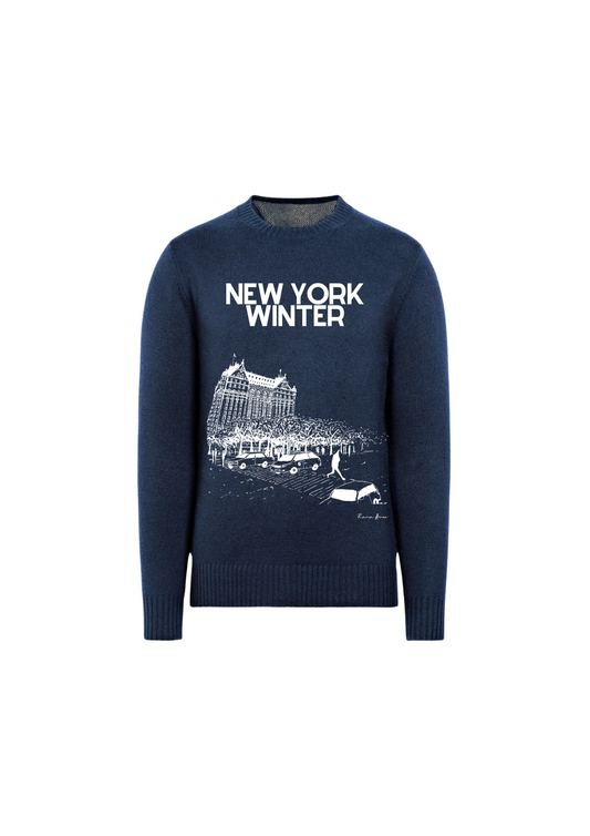 New York Winter | Knitted Winter Crewneck